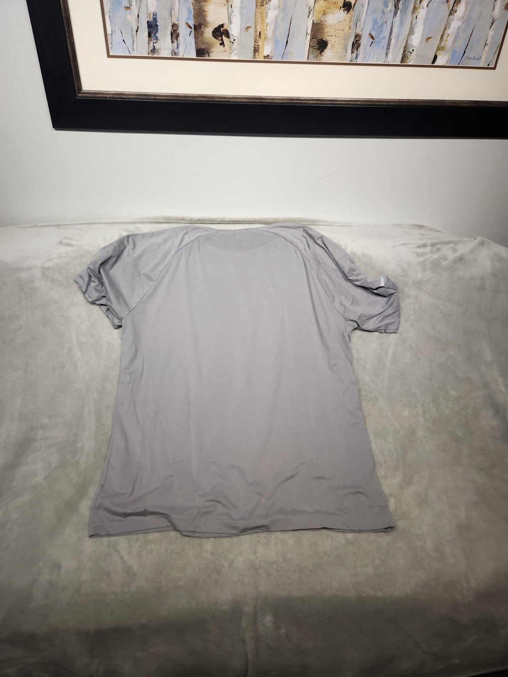 Asics Gray Short-Sleeve Athletic Tee - Picture 3 of 3